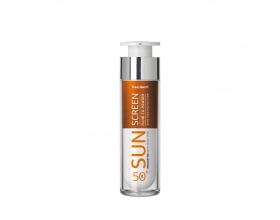 Frezyderm Sun Screen Fluid to Powder SPF50+ Λεπτόρρευστη Αντηλιακή Κρέμα Προσώπου με Αίσθηση Πούδρας, 50ml