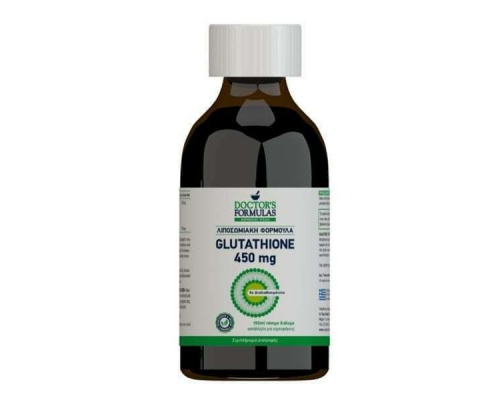 Doctor's Formulas Glutathione 450mg Λιποσωμιακή Φόρμουλα με Γλουταθειόνη, συμβάλει στην Αντιοξειδωτική Άμυνα των Κυττάρων  150ml 