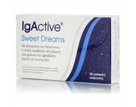Novapharm IgActive Sweet Dreams Συμπλήρωμα Διατροφής για Εύκολο Ύπνο, 30 μαλακές κάψουλες