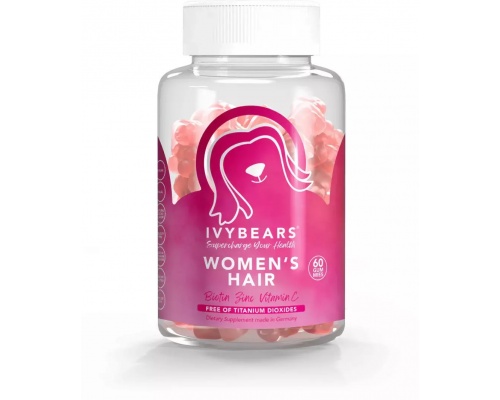 IvyBears Women's Hair Συμπλήρωμα Διατροφής για Υγιή Μαλλιά για Γυναίκες, 60 ζελεδάκια αρκουδάκια IvyBears Women's Hair Συμπλήρωμα Διατροφής για Υγιή Μαλλιά για Γυναίκες, 60 ζελεδάκια αρκουδάκια