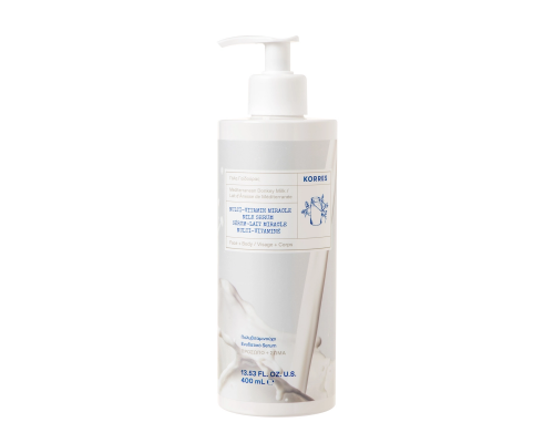 Korres Donkey Milk Multi Vitamin Miracle Milk Serum Ενυδατικό Serum Προσώπου & Σώματος, 400ml