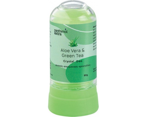 Medisei Panthenol Extra Crystal Deo Aloe Vera & Green Tea Αποσμητικός Κρύσταλλος με Αλόη & Πράσινο Τσάι, 80g Medisei Panthenol Extra Crystal Deo Aloe Vera & Green Tea Αποσμητικός Κρύσταλλος με Αλόη & Πράσινο Τσάι, 80g
