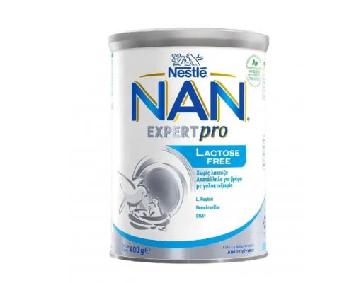 Nestle Nan Expert Pro Lactose Free Γάλα για βρέφη με δυσανεξία στη λακτόζη, 400gr