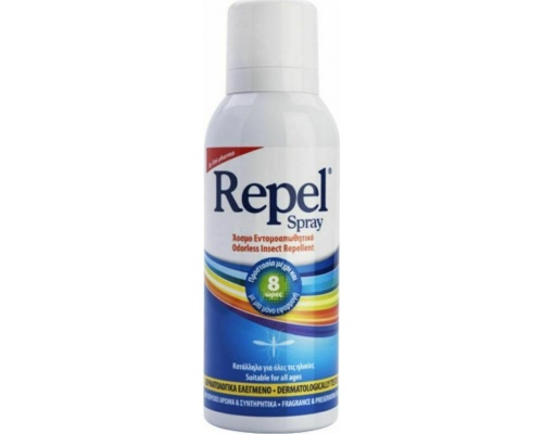 Repel spray Ενυδατικό & Προστατευτικό Με εντομοαπωθητική Δράση Άοσμο, 100ml Repel spray Ενυδατικό & Προστατευτικό Με εντομοαπωθητική Δράση Άοσμο, 100ml
