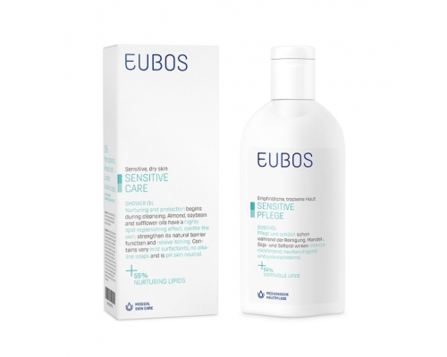 Eubos Sensitive Shower Oil F Ελαιώδες ντους καθαρισμού σώματος, κατάλληλο για το ευαίσθητο και ξηρό δέρμα  200 ml Eubos Sensitive Shower Oil F Ελαιώδες ντους καθαρισμού σώματος, κατάλληλο για το ευαίσθητο και ξηρό δέρμα  200 ml