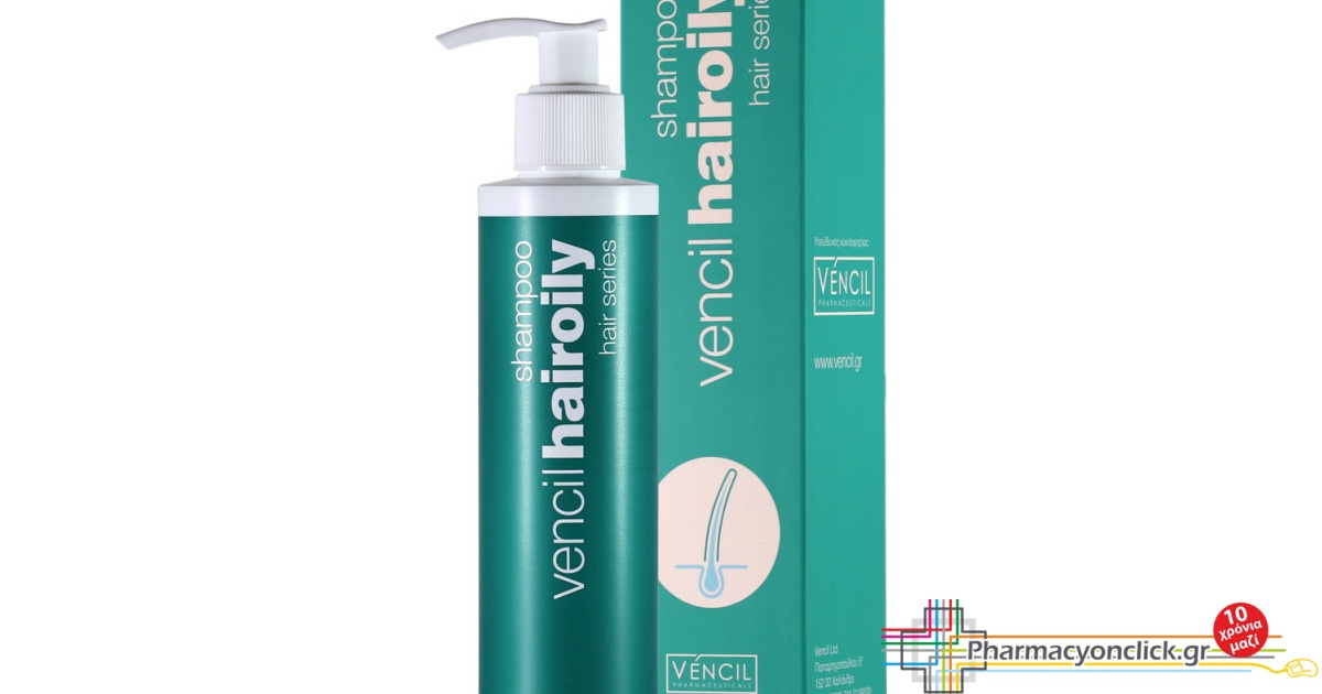 Vencil, Hair Series, Hairoily Shampoo, Σαμπουάν για Λιπαρά Μαλλιά, Βοηθάει στην Αντιμετώπιση της