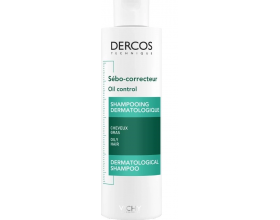 Vichy Dercos Oil Control Shampoo Σαμπουάν για Ρύθμιση της Λιπαρότητας, 200ml