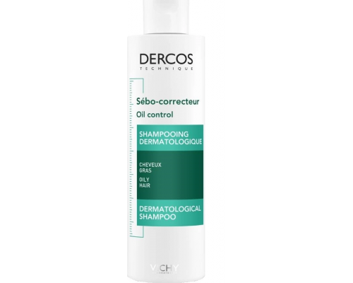 Vichy Dercos Oil Control Shampoo Σαμπουάν για Ρύθμιση της Λιπαρότητας, 200ml Vichy Dercos Oil Control Shampoo Σαμπουάν για Ρύθμιση της Λιπαρότητας, 200ml
