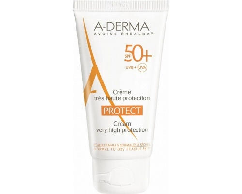 A-Derma Protect Cream SPF50+ Αντηλιακή Κρέμα Προσώπου, 40ml A-Derma Protect Cream SPF50+ Αντηλιακή Κρέμα Προσώπου, 40ml