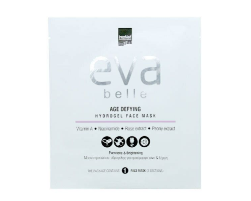 Intermed Eva Belle Age Defying Hydrogel Face Mask Μάσκα Προσώπου για Λάμψη, 1τμχ