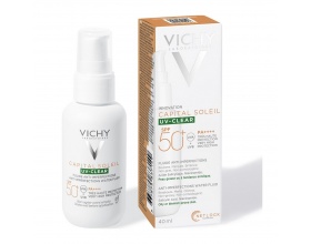 Vichy Capital Soleil UV-Clear SPF50+ Λεπτόρρευστο Αντηλιακό Προσώπου κατά των Ατελειών & της Λιπαρότητας, 40ml