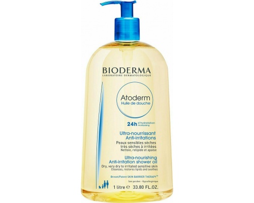Bioderma Atoderm Ultra Nourishing Shower Oil Έλαιο Καθαρισμού για Ξηρό & Ευαίσθητο Δέρμα, 1lt Bioderma Atoderm Ultra Nourishing Shower Oil Έλαιο Καθαρισμού για Ξηρό & Ευαίσθητο Δέρμα, 1lt