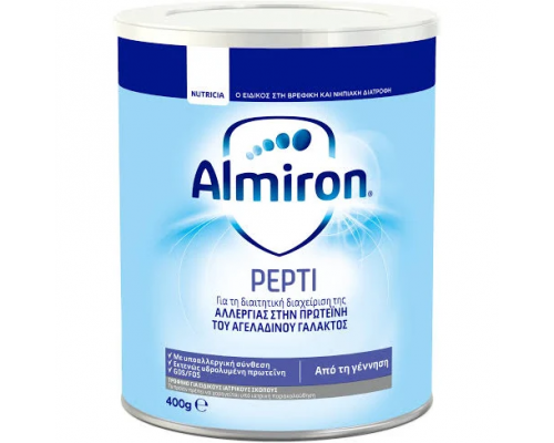 NUTRICIA ALMIRON Pepti Allergy Care, Βρεφικό γάλα ειδικό για αλλεργίες στην πρωτεΐνη του αγελαδινού γάλακτος 450gr NUTRICIA ALMIRON Pepti Allergy Care, Βρεφικό γάλα ειδικό για αλλεργίες στην πρωτεΐνη του αγελαδινού γάλακτος 450gr
