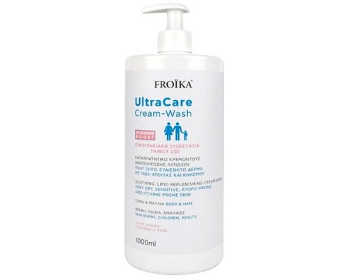 Froika Ultra Care Cream Wash Καταπραϋντικό Κρεμοντούς Αναπλήρωσης Λιπιδίων, 1000ml