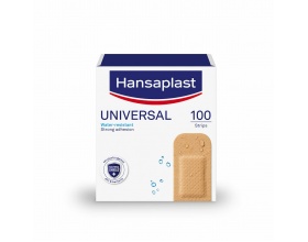 Hansaplast Universal Water Resistant Wide Strips,  Αυτοκόλλητα Επιθέματα για την Κάλυψη & Προστασία των Τραυμάτων & Πληγών 100 τεμάχια 