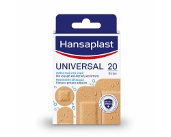 HANSAPLAST Universal Κάλυμμα με ισχυρή κολλητική ικανότητα ώστε να προστατεύεται η περιοχή της πληγής 20 επιθέματα HANSAPLAST Universal Κάλυμμα με ισχυρή κολλητική ικανότητα ώστε να προστατεύεται η περιοχή της πληγής 20 επιθέματα