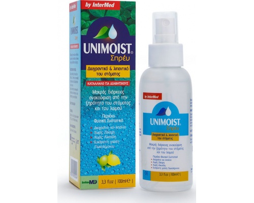 Intermed Unimoist Spray Διυγραντικό & Λιπαντικό Σπρέι Στόματος, 100ml Intermed Unimoist Spray Διυγραντικό & Λιπαντικό Σπρέι Στόματος, 100ml