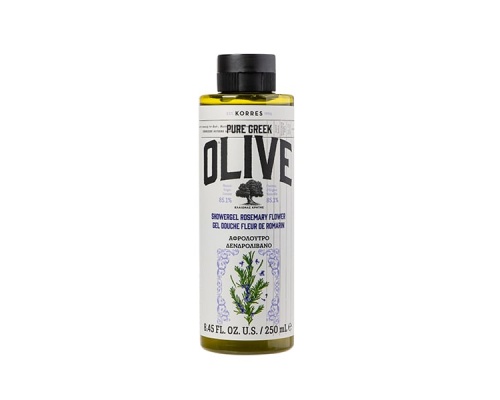Korres Pure Greek Olive Shower Gel Rosemary Flower Αφρόλουτρο Σώματος με Άρωμα Δενδρολίβανο, 250ml Korres Pure Greek Olive Shower Gel Rosemary Flower Αφρόλουτρο Σώματος με Άρωμα Δενδρολίβανο, 250ml