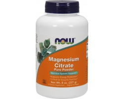 Now Foods Magnesium Citrate Pure Powder Συμπλήρωμα Διατροφής με Κιτρικό Μαγνήσιο για την Νευρομυική Λειτουργία, 227 g  Now Foods Magnesium Citrate Pure Powder Συμπλήρωμα Διατροφής με Κιτρικό Μαγνήσιο για την Νευρομυική Λειτουργία, 227 g