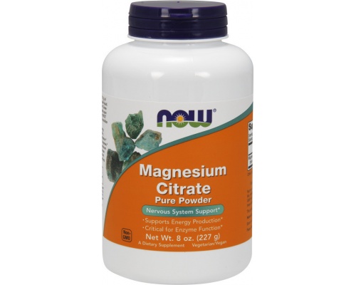 Now Foods Magnesium Citrate Pure Powder Συμπλήρωμα Διατροφής με Κιτρικό Μαγνήσιο για την Νευρομυική Λειτουργία, 227 g  Now Foods Magnesium Citrate Pure Powder Συμπλήρωμα Διατροφής με Κιτρικό Μαγνήσιο για την Νευρομυική Λειτουργία, 227 g
