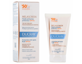 DUCRAY Melascreen UV spf50 creme riche NEA YΦΗ Μη Λιπαρή, Αντιηλιακή κρέμα για ξηρά δέρματα που περιορίζει και εξασθενίζει τις καφέ κηλίδες 40 ml