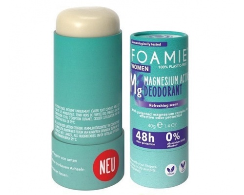 Foamie Rain In The Woods Magensium Active Deodorant for Women Γυναικείο Αποσμητικό σε Μορφή Στικ, 40gr Foamie Rain In The Woods Magensium Active Deodorant for Women Γυναικείο Αποσμητικό σε Μορφή Στικ, 40gr