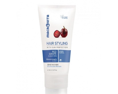 Macrovita Hair Styling Gel Ζελέ Μαλλιών με Αντηλιακή Προστασία, 150ml Macrovita Hair Styling Gel Ζελέ Μαλλιών με Αντηλιακή Προστασία, 150ml