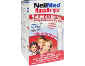 NeilMed NasaDrops Saline On The Go Αμπούλες Ρινικών Πλύσεων, 15x15ml