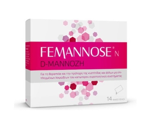 Bioser Femannose N D-Mannose Συμπλήρωμα Διατροφής για την Κυστίτιδα για τις Γυναίκες, 14 φακελίσκοι