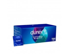 Durex Natural Slim Fit Προφυλακτικά Κλασσικά, 144 τμχ