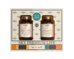 Sky Premium Life Promo Pack Bodyguard & Vitamin C 500mg Συμπλήρωμα Διατροφής για την Ενίσχυση του Ανοσοποιητικού, 2x60 ταμπλέτες  Sky Premium Life Promo Pack Bodyguard & Vitamin C 500mg Συμπλήρωμα Διατροφής για την Ενίσχυση του Ανοσοποιητικού, 2x60 ταμπλέτες