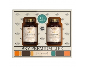 Sky Premium Life Promo Pack Bodyguard & Vitamin C 500mg Συμπλήρωμα Διατροφής για την Ενίσχυση του Ανοσοποιητικού, 2x60 ταμπλέτες 