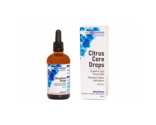 VIOGENESIS CitrusCore Συμπλήρωμα διατροφής Εκχύλισμα σπόρων γκρέιπφρουτ σε σταγόνες Μοναδικός συνδυασμός βιταμίνης C και βιοφλαβονοειδών 100ml VIOGENESIS CitrusCore Συμπλήρωμα διατροφής Εκχύλισμα σπόρων γκρέιπφρουτ σε σταγόνες Μοναδικός συνδυασμός βιταμίνης C και βιοφλαβονοειδών 100ml