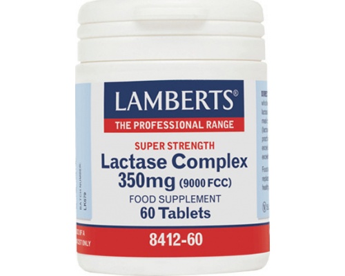 Lamberts Lactase Complex 350mg Συμπλήρωμα Διατροφής για τη Δυσανεξία στη Λακτόζη, 60 ταμπλέτες Lamberts Lactase Complex 350mg Συμπλήρωμα Διατροφής για τη Δυσανεξία στη Λακτόζη, 60 ταμπλέτες