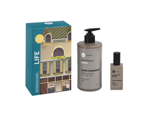 Medisei Panthenol Extra Promo Life Ανδρικό Καθαριστικό Dark Shadows 500ml & Άρωμα Dark Shadows 50ml Medisei Panthenol Extra Promo Life Ανδρικό Καθαριστικό Dark Shadows 500ml & Άρωμα Dark Shadows 50ml