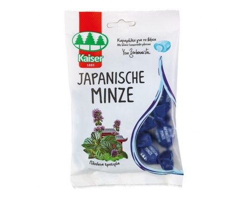 Kaiser Japanese Mint oil Καραμέλες για τον ερεθισμένο λαιμό & τον βήχα, 75gr