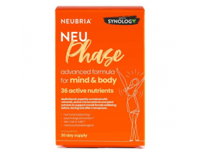 Neubria Neu Phase Συμπλήρωμα Διατροφής για Πριν, Κατά τη Διάρκεια & Μετά την Εμμηνόπαυση, 30 ταμπλέτες