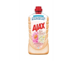 Ajax Fete des Fleurs Καθαριστικό Υγρό Πατώματος Νούφαρο & Βανίλια, 1lt Ajax Fete des Fleurs Καθαριστικό Υγρό Πατώματος Νούφαρο & Βανίλια, 1lt