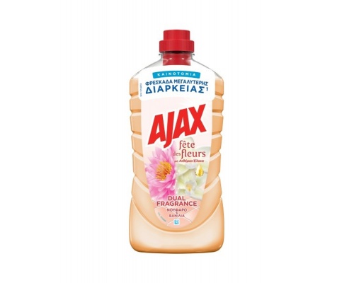 Ajax Fete des Fleurs Καθαριστικό Υγρό Πατώματος Νούφαρο & Βανίλια, 1lt Ajax Fete des Fleurs Καθαριστικό Υγρό Πατώματος Νούφαρο & Βανίλια, 1lt