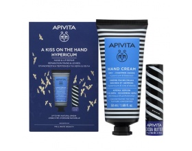 Apivita Promo A Kiss On The Hand Hypericum Κρέμα Χεριών 50ml & Βούτυρο Κακάο SPF20 4.4gr