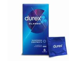 Durex Classic Προφυλακτικά, 6τμχ Durex Classic Προφυλακτικά, 6τμχ