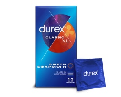Durex Classic XL Προφυλακτικά για Άνετη Εφαρμογή, 12τμχ
