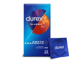 Durex Classic XL Προφυλακτικά για Άνετη Εφαρμογή, 12τμχ