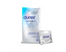Durex Invisible Προφυλακτικά για Αυξημένη Αίσθηση, 12τμχ