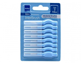 Intermed Mini Ergonomic InterBrush Μεσοδόντια Βουρτσάκια 0.6mm, 8τμχ
