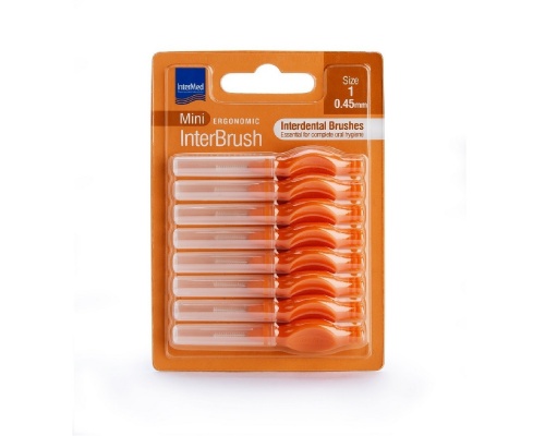 Intermed Mini Ergonomic InterBrush Μεσοδόντια Βουρτσάκια 0.45mm, 8τμχ Intermed Mini Ergonomic InterBrush Μεσοδόντια Βουρτσάκια 0.45mm, 8τμχ