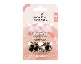 Invisibobble Clipstar Petit Four Μίνι Κλάμερ Μαλλιών, 4τμχ