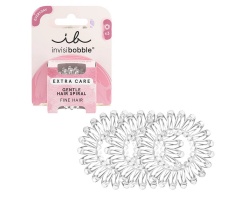 Invisibobble Extra Care Crystal Clear Λαστιχάκια Μαλλιών, 3τμχ Invisibobble Extra Care Crystal Clear Λαστιχάκια Μαλλιών, 3τμχ