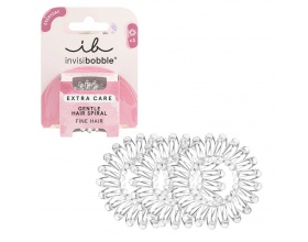 Invisibobble Extra Care Crystal Clear Λαστιχάκια Μαλλιών, 3τμχ