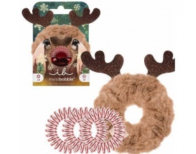 Invisibobble Red Nose Reindeer Holiday Set Λαστιχάκια Μαλλιών, 4τμχ 